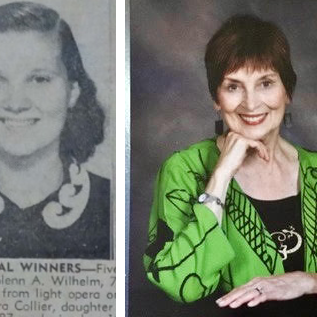 Barbara Collier, then and now